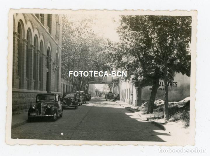 Fotograf&iacute;a antigua: FOTO ORIGINAL ALHAMA DE ARAGON TERMAS PALLARES COCHE AUTOMOVIL A&Ntilde;OS 50