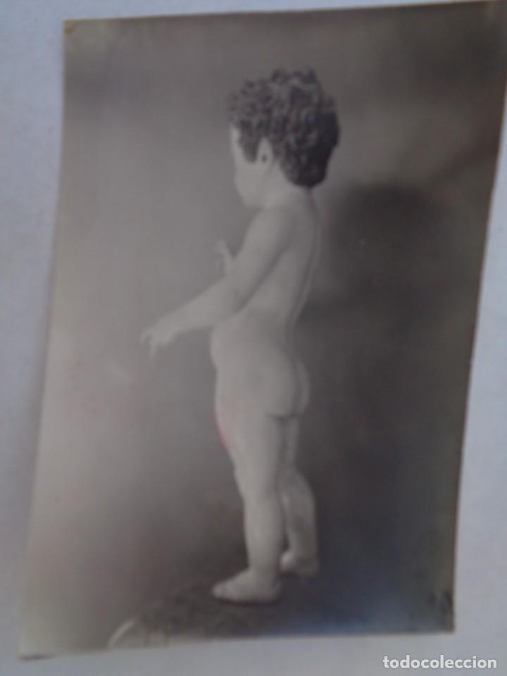 Fotograf&iacute;a antigua: FOTO DE UNA IMAGEN DEL NI&Ntilde;O JESUS DESNUDO, ATRIBUIDO A LA ESCUELA DE MARTINEZ MONTA&Ntilde;EZ