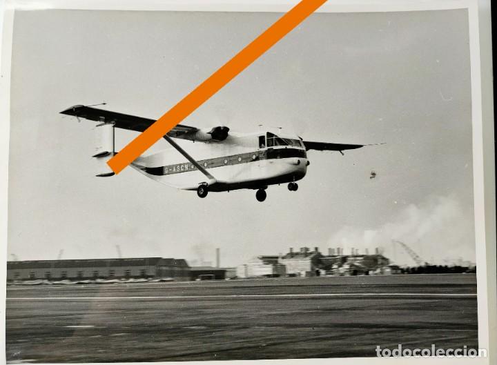 Fotograf&iacute;a antigua: Antigua fotograf&iacute;a. Avi&oacute;n prototipo short skyvan. A&ntilde;os 60.
