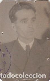 Fotograf&iacute;a antigua: Retrato de militar del Ejercito del Aire. Carnet. A&ntilde;os 40?. aa