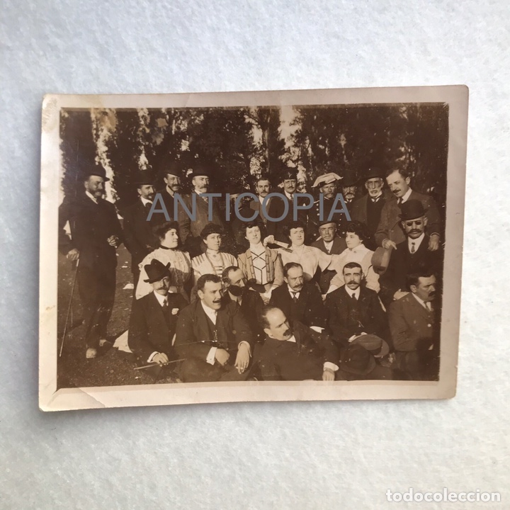 Photographie ancienne: FOTOGRAF&Iacute;A - GRUPO PERSONALIDADES - ALTA SOCIEDAD - PARROCO - GUARDIA CIVIL - MILITAR - &iquest;POL&Iacute;TICOS?