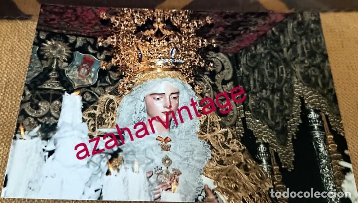 Fotografia antiga: SEMANA SANTA SEVILLA, ANTIGUA FOTOGRAFIA VIRGEN DE GRACIA Y ESPERANZA, SAN ROQUE, 15X10 CMS