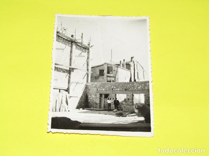 Fotograf&iacute;a antigua: Antigua Fotograf&iacute;a de la Construcci&oacute;n Patio de Butacas del Cine RIO de IBI - A&ntilde;o 1961