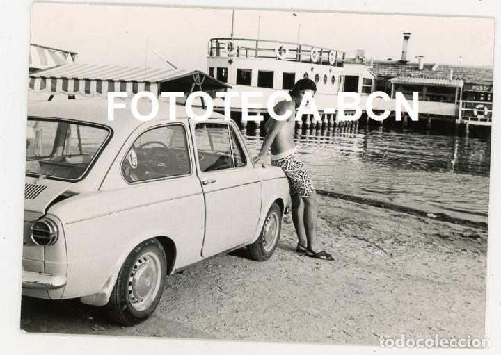 Fotograf&iacute;a antigua: FOTO ORIGINAL COCHE AUTOMOVIL SEAT 850 A&Ntilde;OS 70