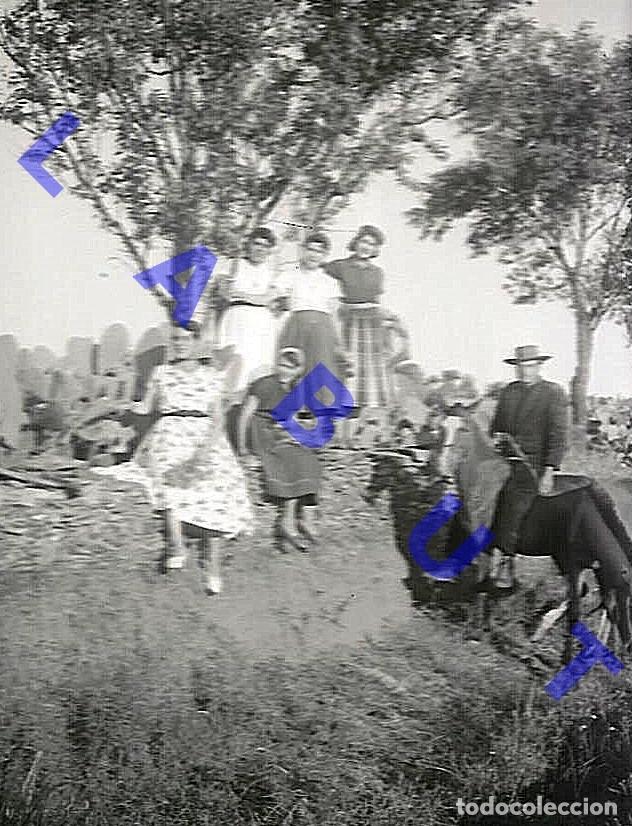 Fotografia antiga: PUEBLA DE OBANDO BADAJOZ COSTUMBRISTA NEGATIVO DE FOTOGRAFIA 9X6 H34