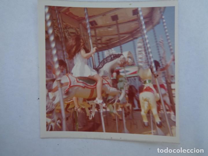 Alte Fotografie: FOTO DE NI&Ntilde;OS EN EL TIOVIVO , CARRUSEL