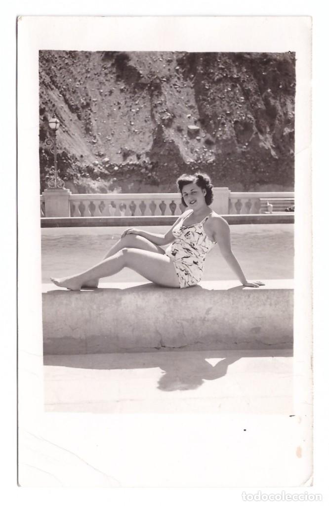 Fotograf&iacute;a antigua: ARGENTINA // TERMAS DE CACHEUTA // FOTOGRAF&Iacute;A DE MUJER