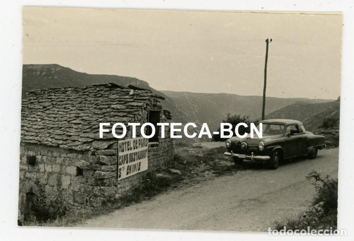 Photographie ancienne: FOTO ORIGINAL COCHE AUTOMOVIL STUDEBAKER CHAMPION ALREDEDORES SAINTE-ENIMIE FRANCIA A&Ntilde;OS 50