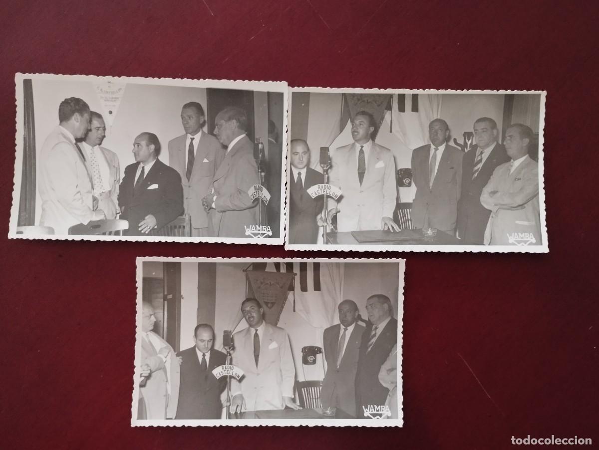 Fotograf&iacute;a antigua: En radio Castell&oacute;n en el homenaje al C.D .Castellon 25 - 5 - 1955