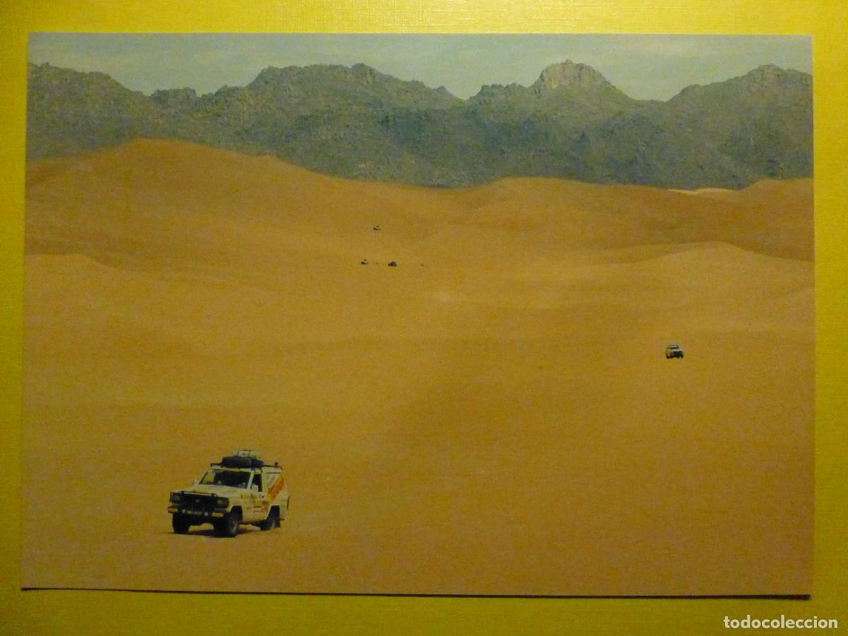 Fotograf&iacute;a antigua: Fotografia Coche Rallye - Nissan - Portugal - Desierto - 21 x 15 cm - Todoterreno