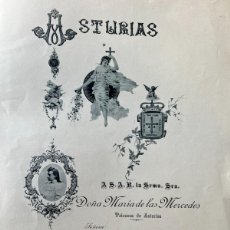 Fotografía antigua: ASTURIAS , OCTAVIO DE BELLMUNT 37,5 X 27,5 CM, COLECCIÓN DE 38 FOTOTÍPIAS 1895.. Lote 34736591
