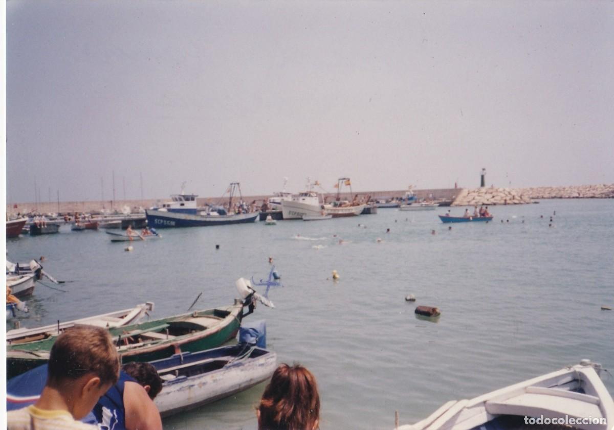 Fotografia antiga: Les Cases d'Alcanar - El Port &agrave; les Festes del Remei - Any ? - Fotograf&iacute;a - 117x88mm