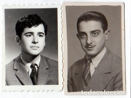 Fotograf&iacute;a antigua: Lote dos fotos de caballero. A&ntilde;os 40-50. qa