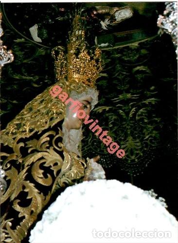 Fotografia antica: SEMANA SANTA SEVILLA, ANTIGUA FOTOGRAFIA PASO PALIO HDAD. DE SAN BENITO, 11X15 CMS