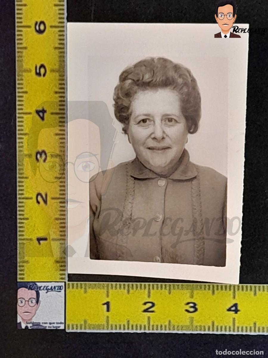 Photographie ancienne: FOTOMATON - MUJER - SE&Ntilde;ORA - FOTO ANTIGUA DE CARNET EN BLANCO Y NEGRO - PHOTOMATON A&Ntilde;OS 60/70