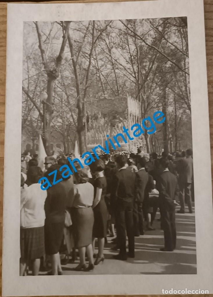 Fotografia antiga: SEMANA SANTA SEVILLA, A&Ntilde;OS 60, PALIO DE LA VIRGEN DE LA PAZ, 75X105MM