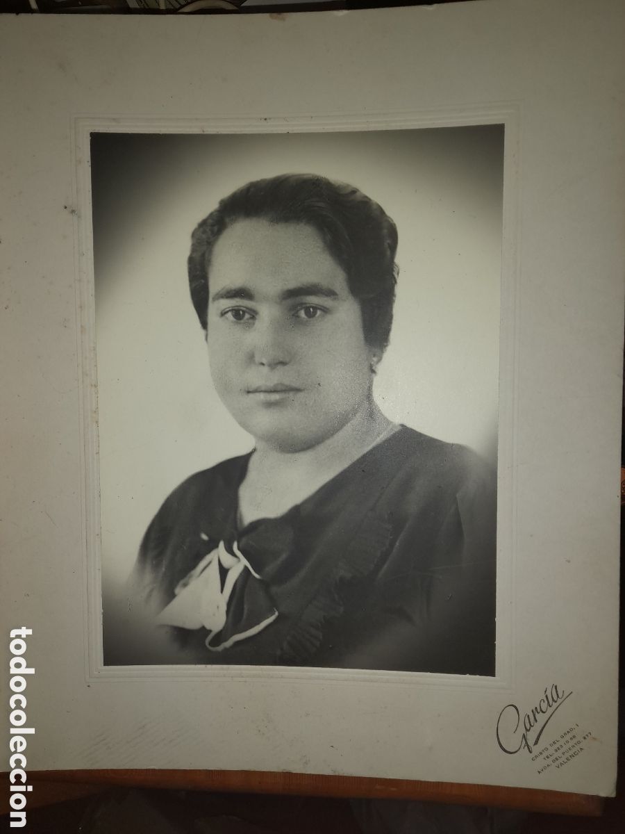 Antique Photography: ANTIGUA FOTOGRAF&Iacute;A MUJER CHICA SE&Ntilde;ORA FOTOGRAFO GARCIA VALENCIA
