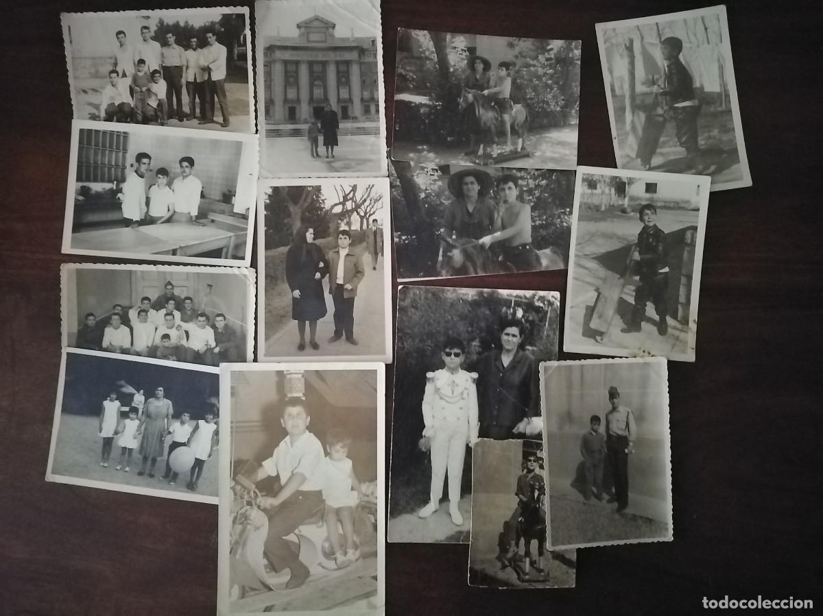 Fotografia antica: 14 fotograf&iacute;as en blanco y negro de ni&ntilde;o ciego.