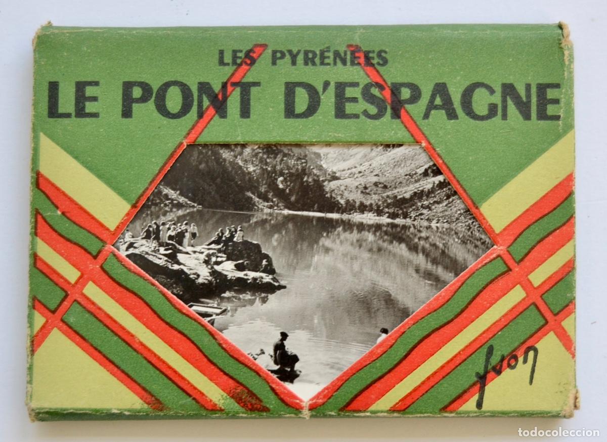 Fotografia antiga: Librillo 12 Vistas. Les Pyr&eacute;nees. Le Pont d&acute;Espagne. Altitude 1500mt. Francia. 1949. Muy buen estado