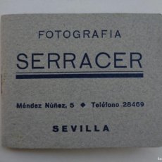 Fotografía antigua: PEQUEÑO ALBUM FOTOGRAFICO DE SERRACER DE SEVILLA CON 9 FOTOS FAMILIARES