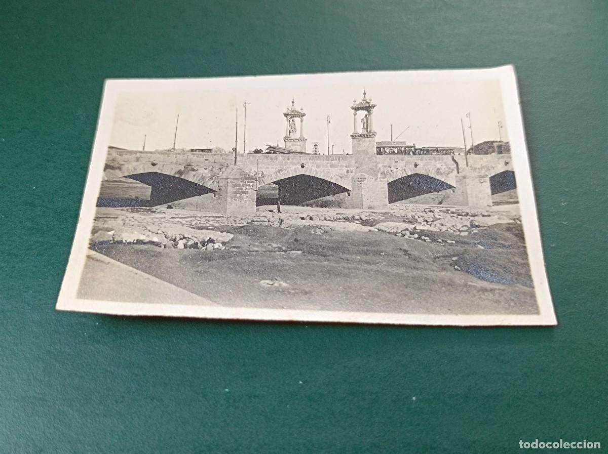 Fotograf&iacute;a antigua: FOTOGRAF&Iacute;A PUENTE DEL MAR DE VALENCIA MUJERES HACIENDO COLADA EN EL R&Iacute;O - LOCALIZADA AL DORSO