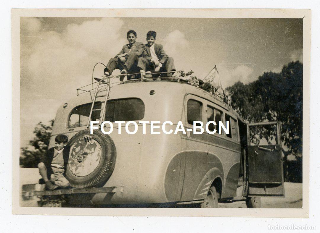 Antique Photography: FOTO ORIGINAL AUTOCAR VIAJERA A&Ntilde;OS 40