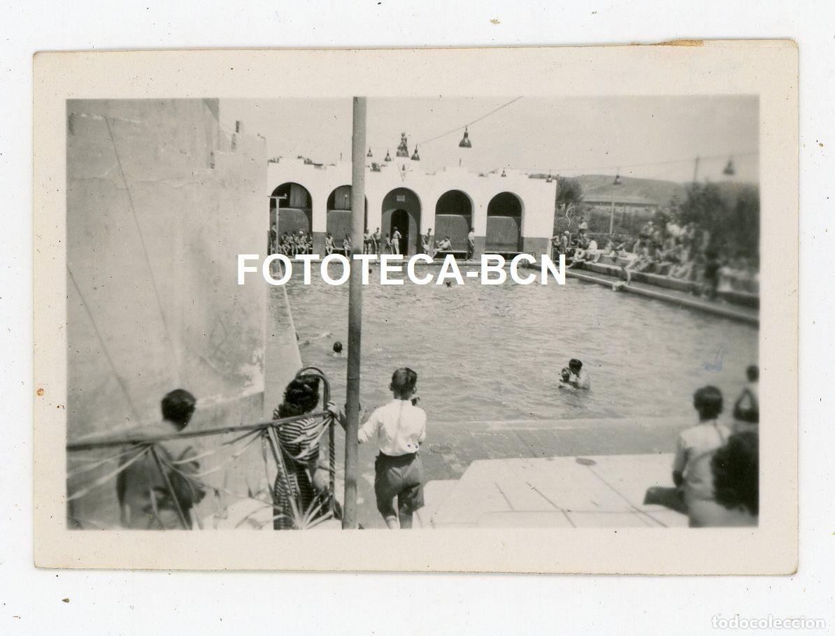 Antique Photography: FOTO ORIGINAL MARTORELL PISCINA A&Ntilde;O 1949