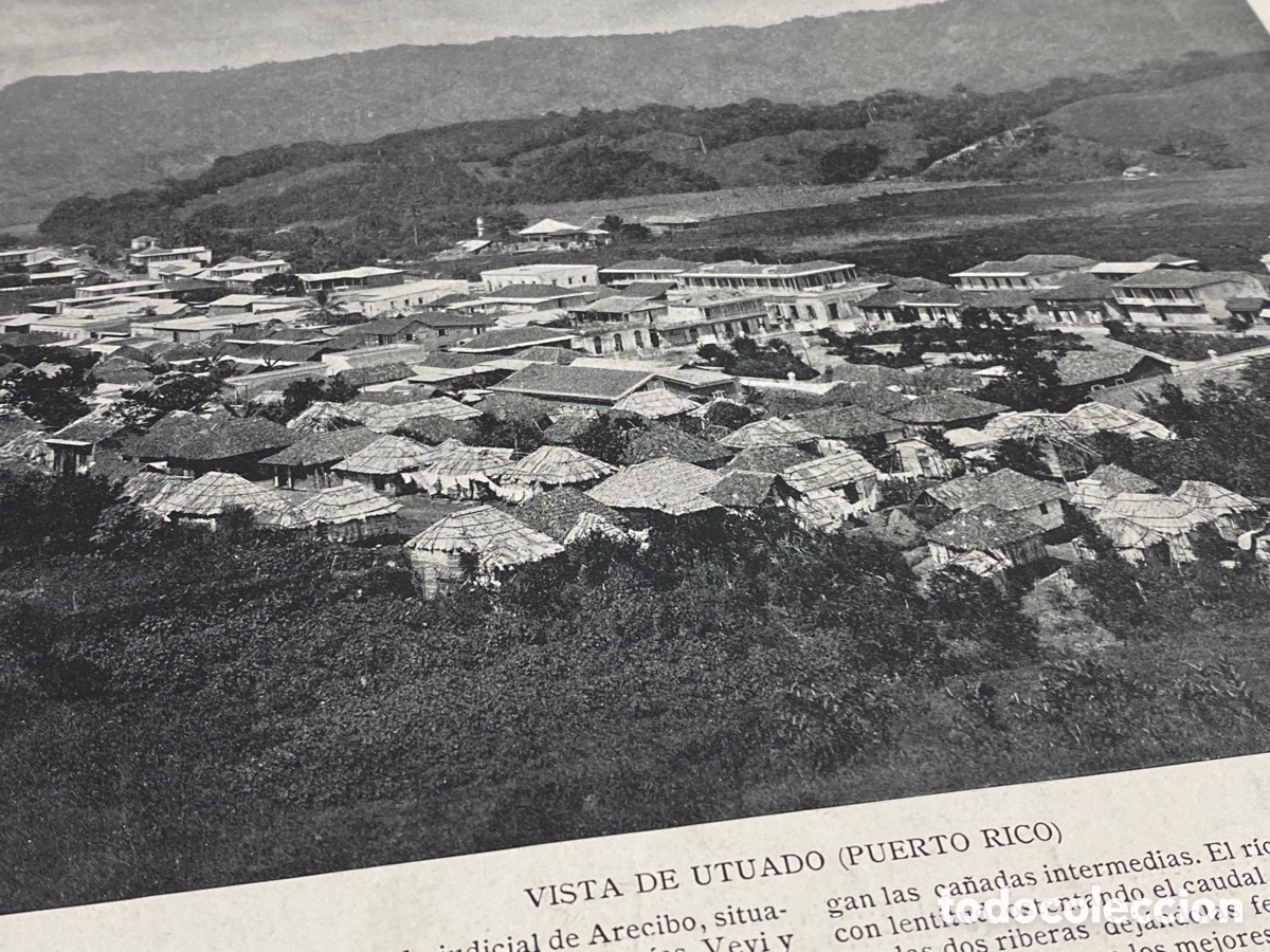 Fotografia antiga: PUERTO RICO. VISTA DE UTUADO. 1896-1898. 28X34 CM.