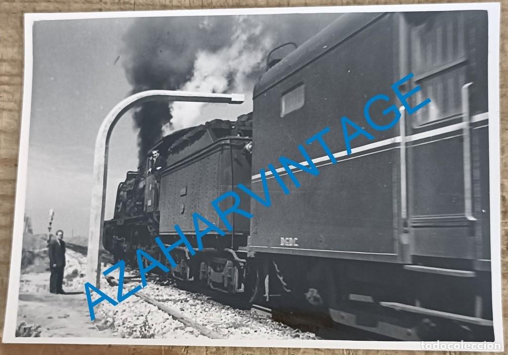 Fotograf&iacute;a antigua: A&Ntilde;OS 50, ANTIGUA FOTOGRAFIA TREN, MAQUINA DE VAPOR, 102X72MM