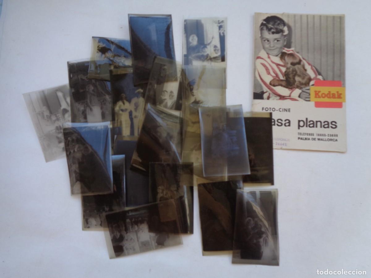 Fotograf&iacute;a antigua: FUNDA NEGATIVOS DE KODAK PARA CASA PLANAS DE PALMA MALLORCA, CON 20 NEGATIVOS DE FOTOS FAMILIARES