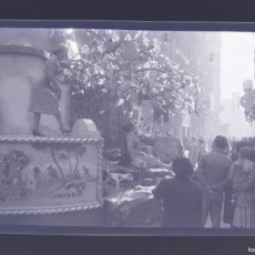 Fotografía antigua: VALENCIA, FALLAS, AÑOS 1950, ANTIGUO CLICHE NEGATIVO EN CELULOIDE
