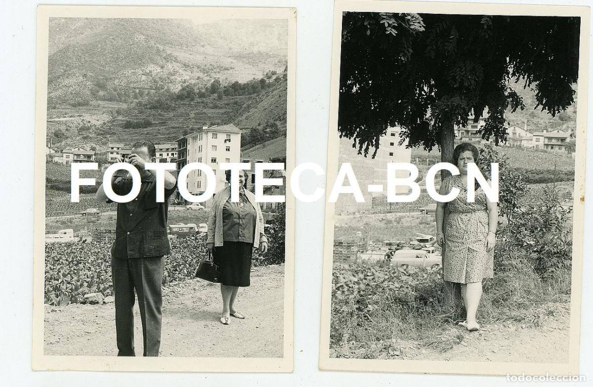 Fotograf&iacute;a antigua: LOTE 2 FOTOS ORIGINALES ANDORRA SANT JULIA A&Ntilde;OS 60