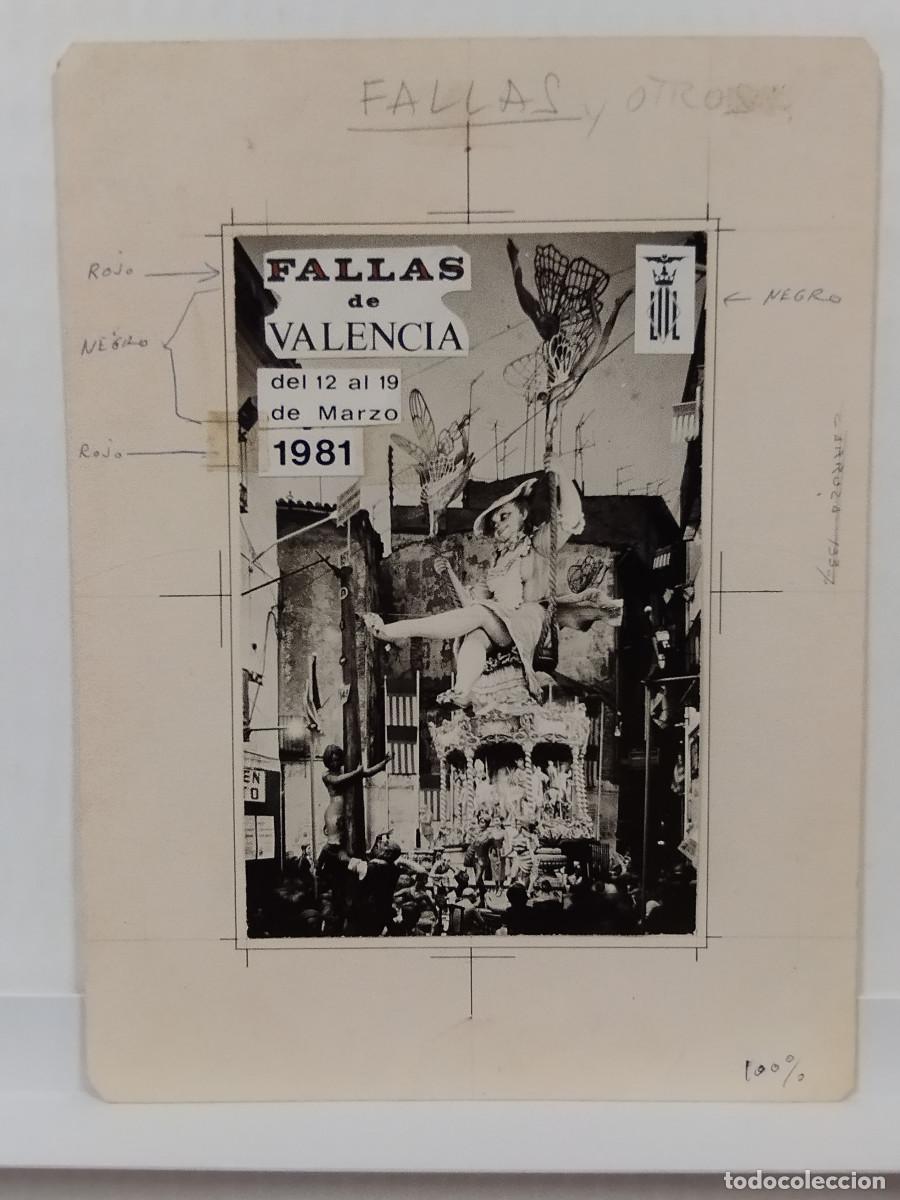 Fotograf&iacute;a antigua: UNA FALLA - FOTO, PRUEBA DE IMPRENTA - A&Ntilde;O 1981