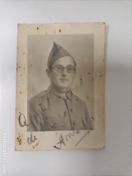 Fotograf&iacute;a antigua: Fotograf&iacute;a militar guerra civil espa&ntilde;ola. M 6x4cm.