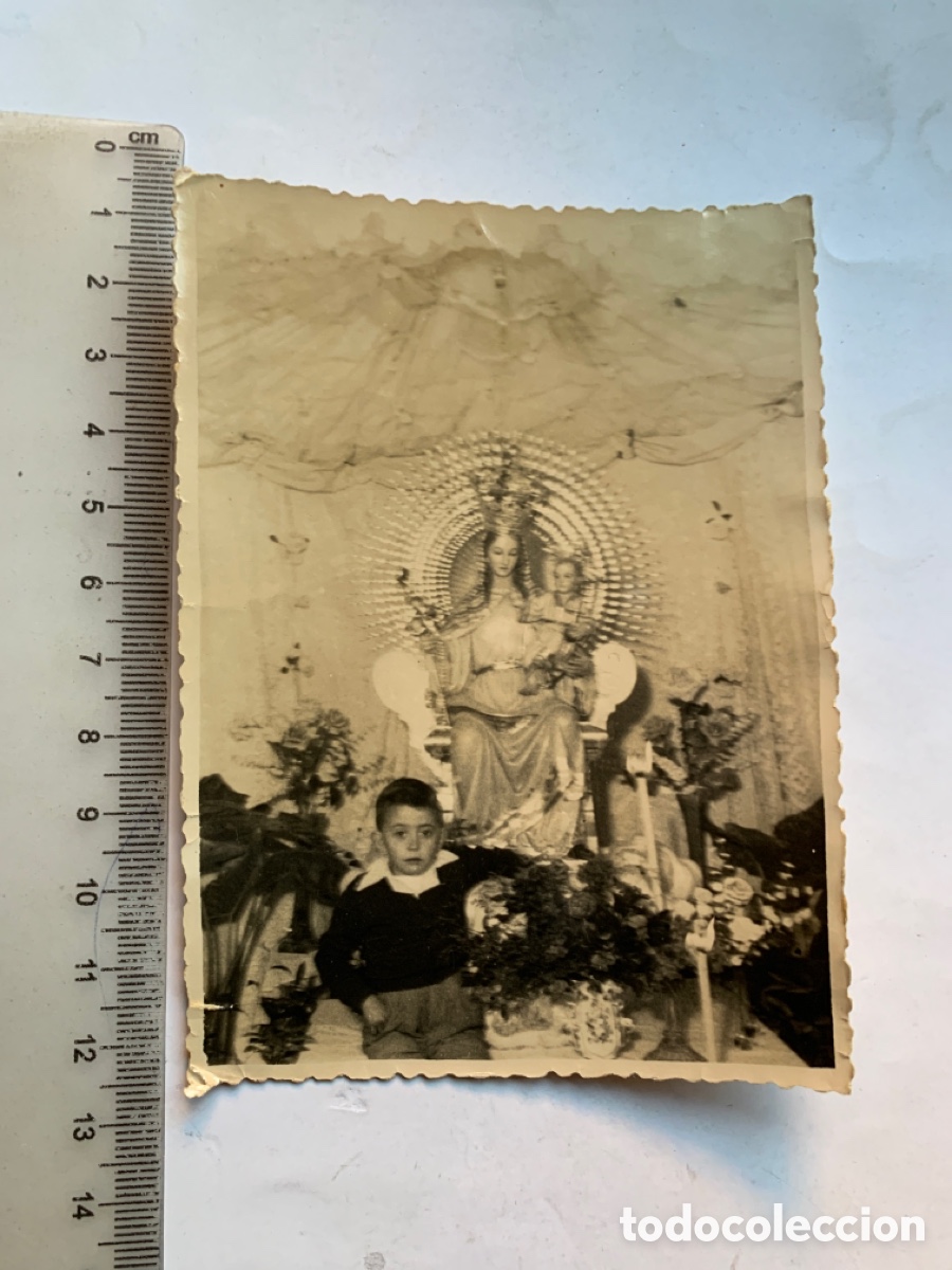 Antique Photography: FOTO. VIRGEN DE LAS INJURIAS. PATRONA, CALLOSA DE ENSARRIA. HNOS. GALIANO. 25 ENERO 1953.
