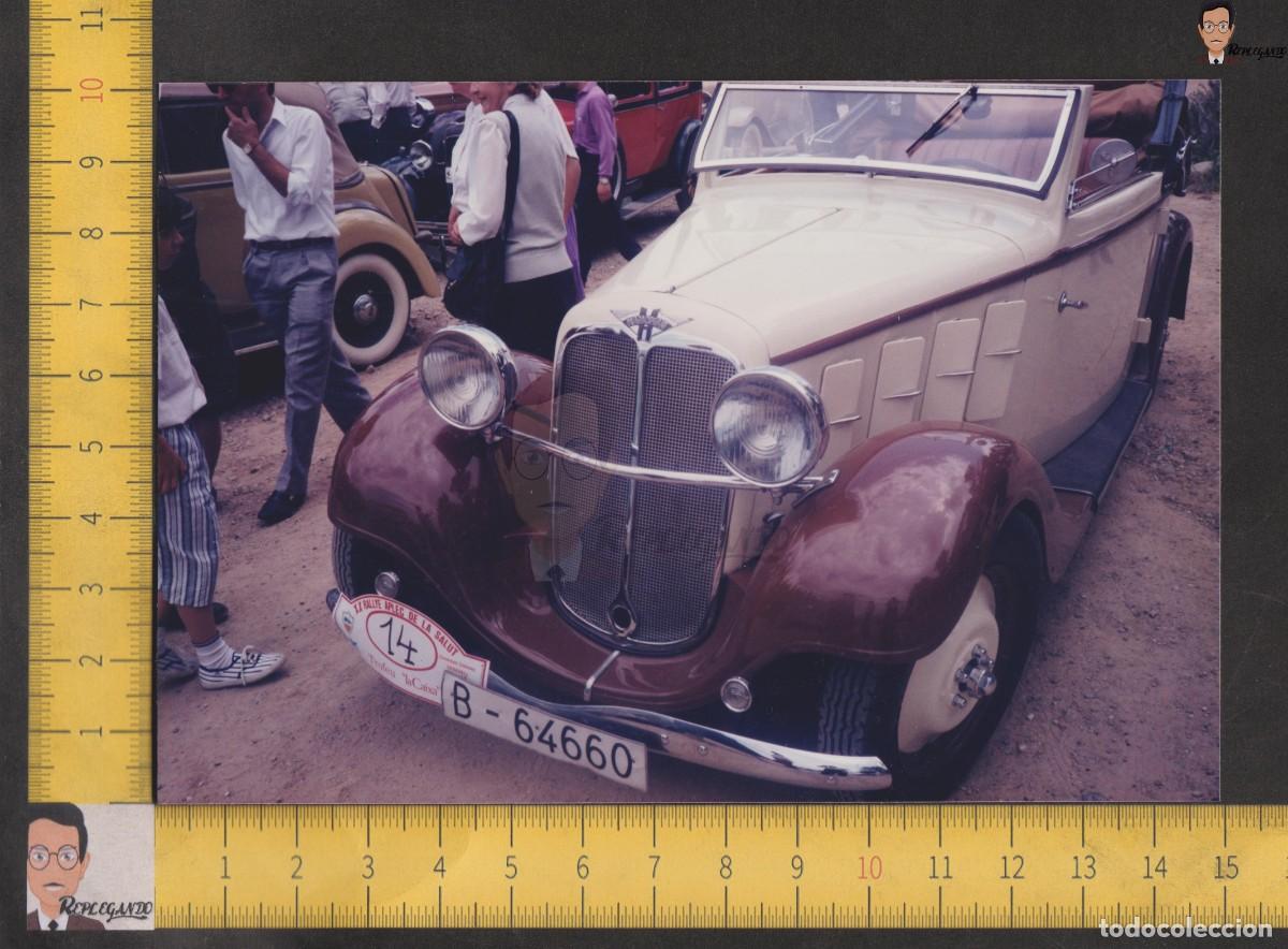 Fotografia antiga: COCHE CL&Aacute;SICO MARCA HANOMAG / FOTO A&Ntilde;OS 90 / XX RALLYE APLEC DE LA SALUT / B- 64660