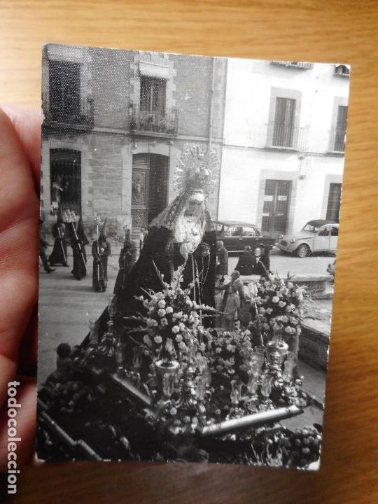 Fotograf&iacute;a antigua: ANTIGUA FOTOGRAFIA VIRGEN DE LOS DOLORES ? EN PROCESION UBEBA A&Ntilde;OS 60