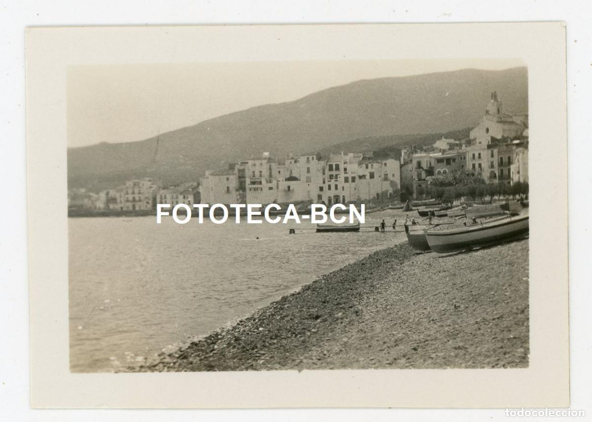 Alte Fotografie: FOTO ORIGINAL CADAQUES BARCAS DE PESCADORES A&Ntilde;OS 30 COSTA BRAVA