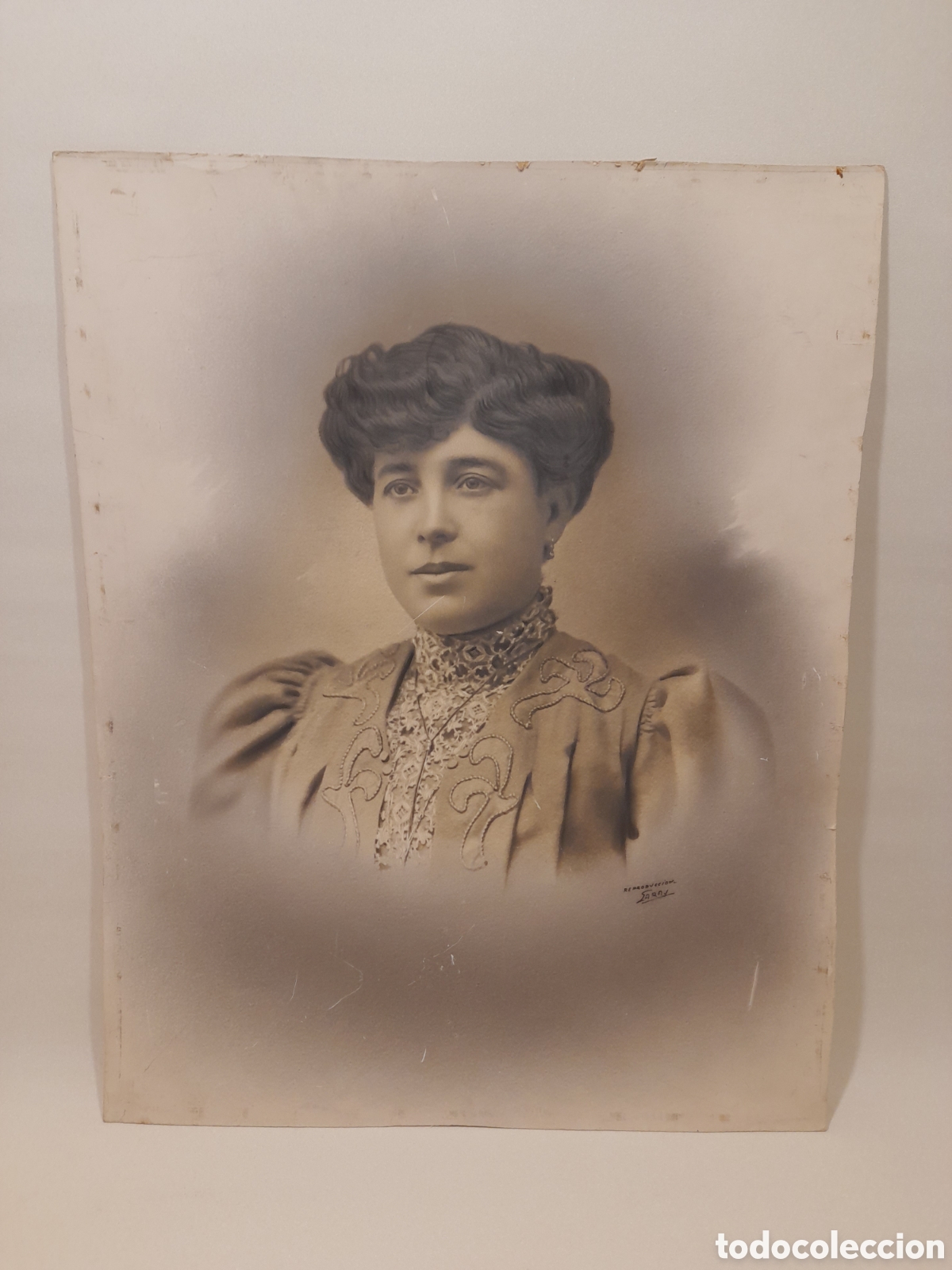 Fotograf&iacute;a antigua: ANTIGUA FOTOGRAFIA MUJER 45X56