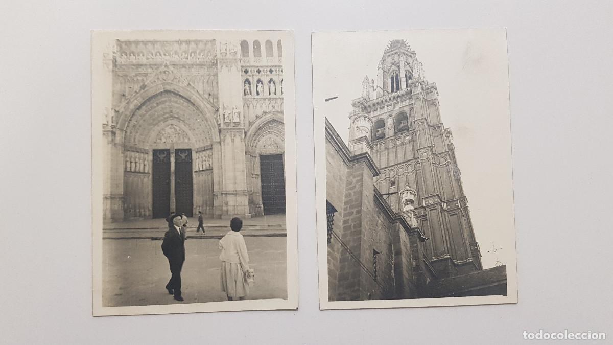 Fotograf&iacute;a antigua: 2 FOTOGRAFIAS DE TOLEDO, POSIBLEMENTE 1955 Medidas aproximadas 10,5 x 7.5 cm