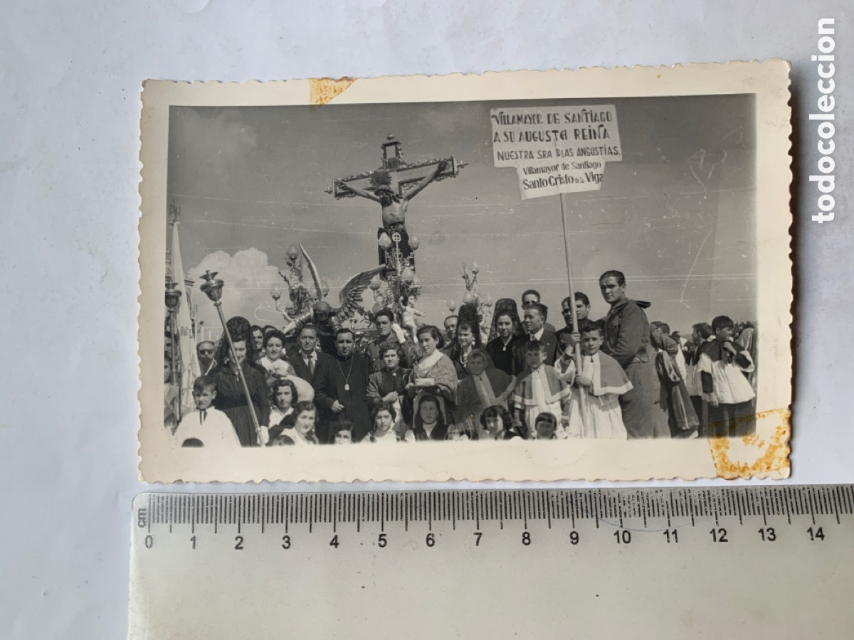 Fotograf&iacute;a antigua: FOTO. STO. CRISTO DE LA VIGA. PROCESI&Oacute;N. VILLAMAYOR DE SANTIAGO. CUENCA. FOTO LUNES, TRESJUNCOS. CUE