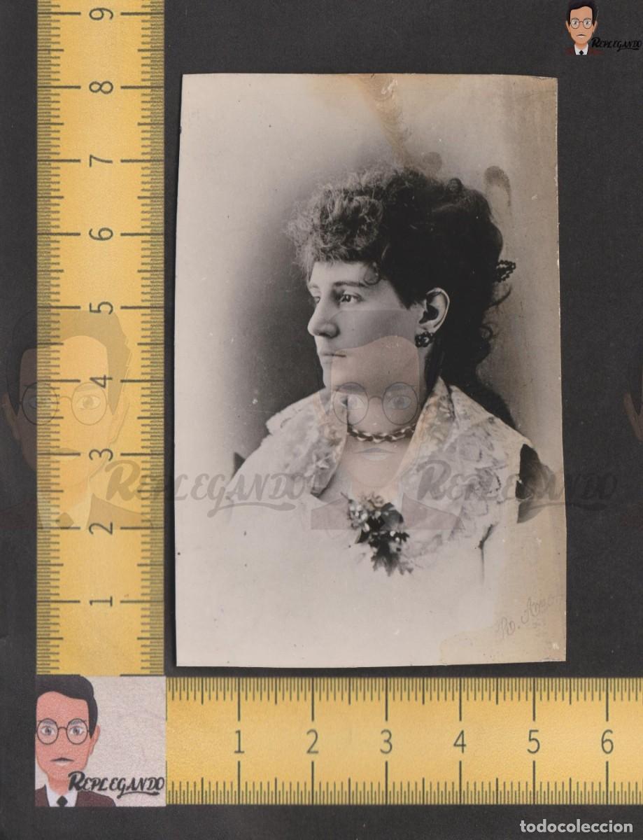 Fotografia antiga: RETRATO PRIMER PLANO MUJER JOVEN - MARQUESA ESPA&Ntilde;A - FOTO ANTIGUA ESTUDIO BLANCO NEGRO A&Ntilde;OS 20/30