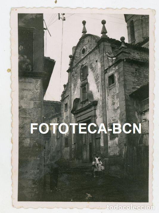 Fotograf&iacute;a antigua: FOTO ORIGINAL RUPIT VISTA DE LA IGLESIA A&Ntilde;OS 40