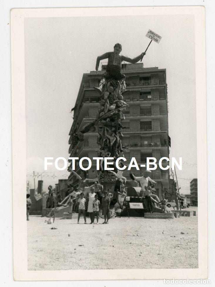 Fotografia antiga: FOTO ORIGINAL FIESTA POPULAR FALLA ESPA&Ntilde;A A&Ntilde;OS 60