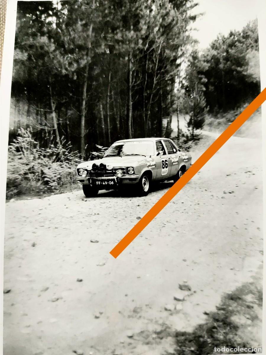 Alte Fotografie: fotograf&iacute;a, coche Opel Ascona. Rally. A&ntilde;os 70.