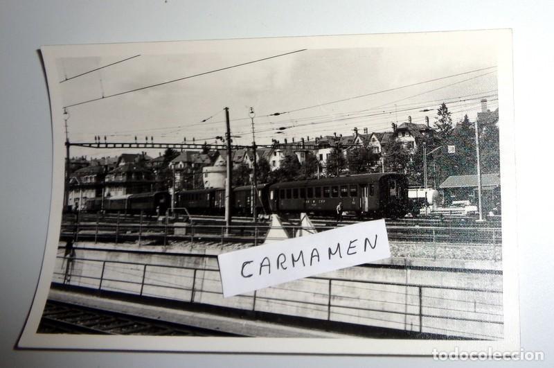 Fotograf&iacute;a antigua: FOTOGRAF&Iacute;A ORIGINAL SUIZA - TRENES FERROCARRIL - TREN