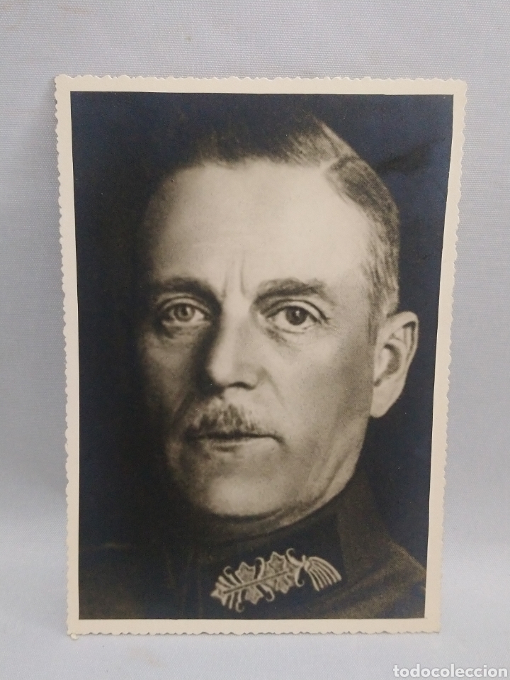 Fotografia antica: Rara. Antigua fotograf&iacute;a en blanco y negro. Retrato del Mariscal Keitel. Siglo XX