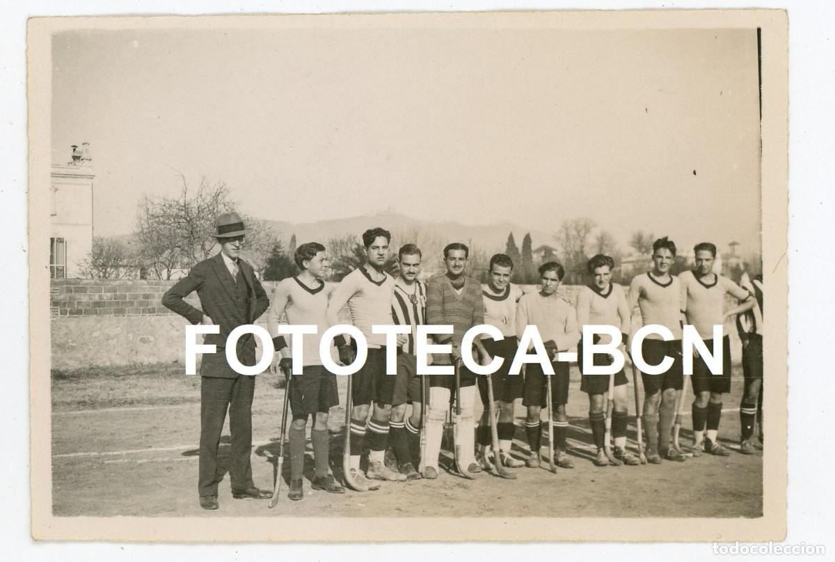 Fotografia antiga: FOTO ORIGINAL JUGADORES EQUIPO HOCKEY HIERBA POSIBLEMENTE CATALUNYA A&Ntilde;OS 20