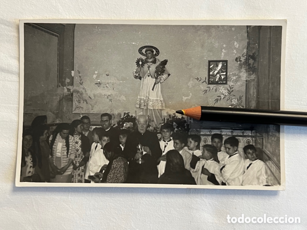 Fotograf&iacute;a antigua: PORTELL (Lerida) Fotograf&iacute;a Casa donde naci&oacute; San Ramon Nonato. Fotograf&iacute;a familiar (a.1953)