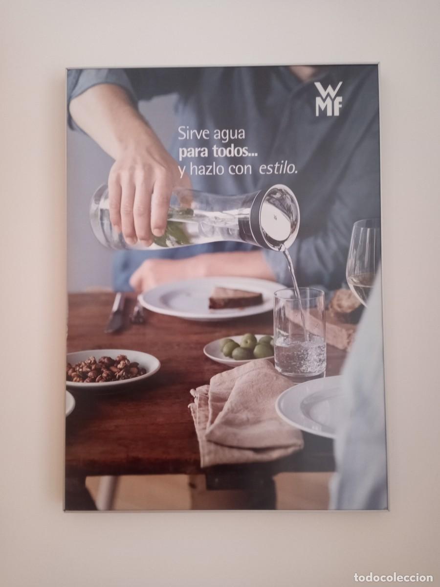 Fotograf&iacute;a antigua: FOTO DE WMF ENMARCADA EN ALUMINIO PLATA MATE Y CRISTAL PROTECTOR MATE. 70X50 CM.